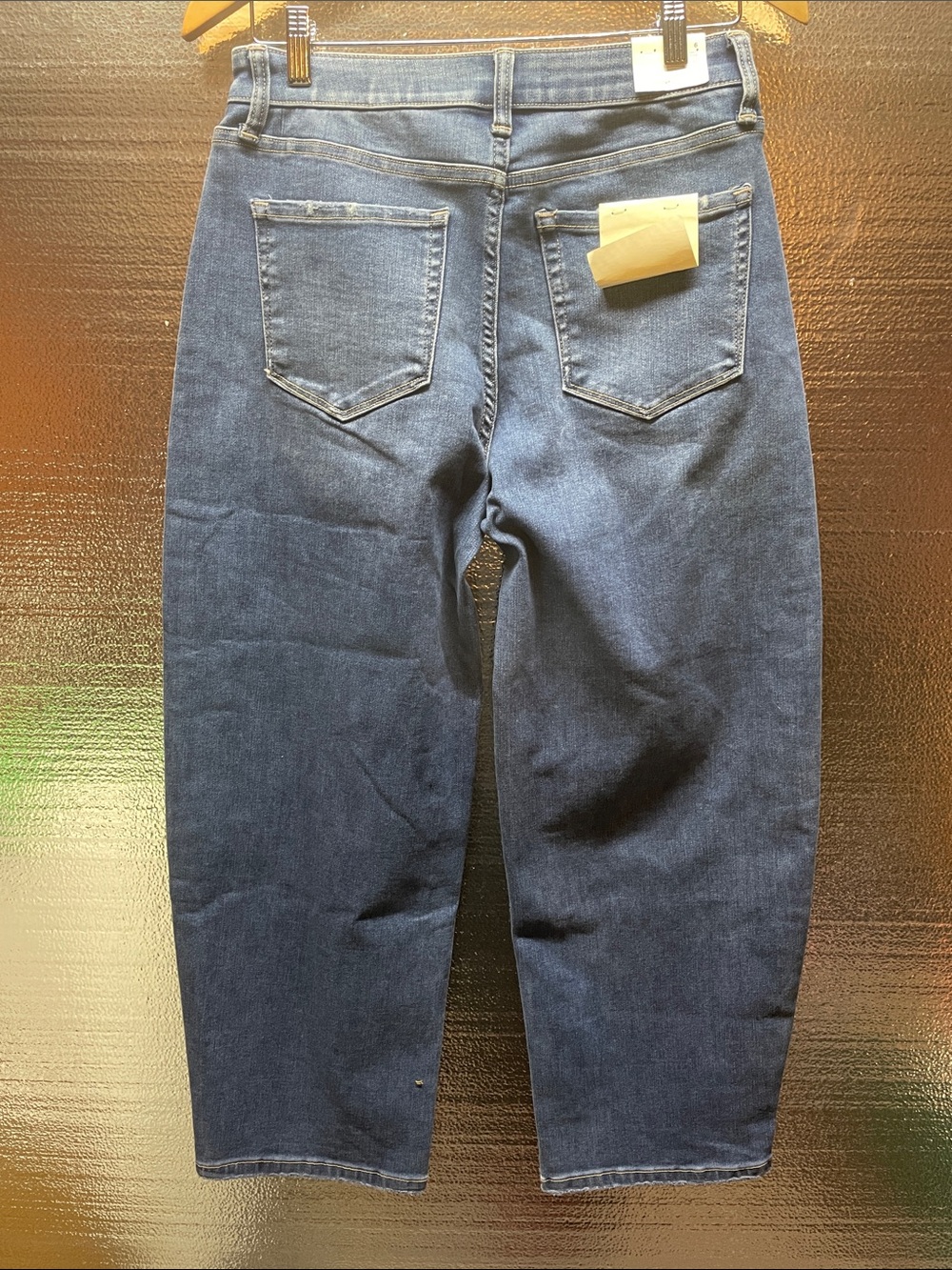 Bridge by Gly Dark Blue Barrel Jeans - Relaxed Fit - Picture 7 of 9
